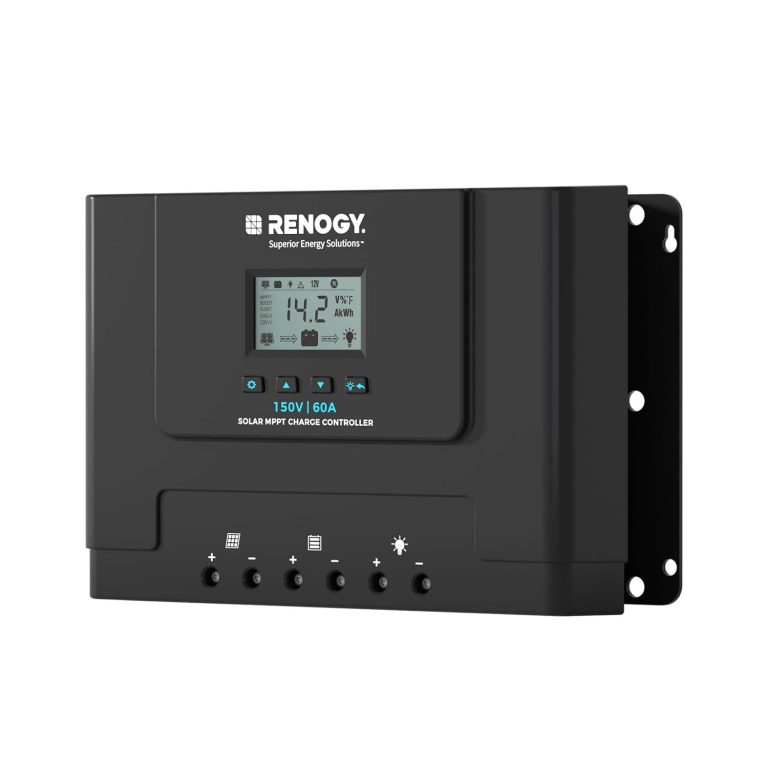 Amazon.com: Renogy 60A MPPT Solar Charge Controller 12V/24V/36V/48V Auto, 150V Maximum Solar Input, Compatible with Lithium AGM Gel Batteries, for Home RV Marine Workshop, Rover Lite 60A : Sports & Outdoors