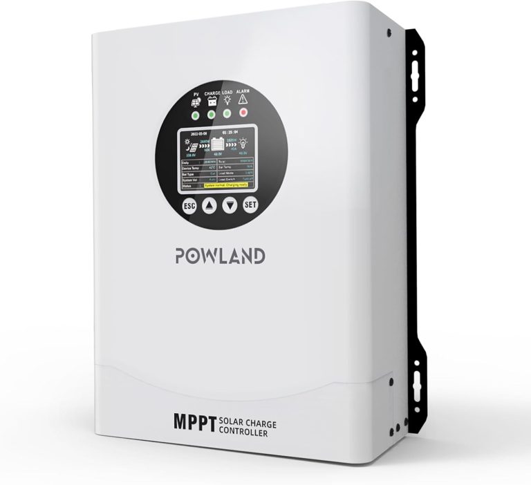 Amazon.com : POWLAND 120A MPPT Solar Charge Controlle 12V/24V/36V/48V/60V/72V/84V/96V Auto,Max Input 230V Solar Charger, LCD Display Intelligent Regulator for AGM, Gel, Lithium ect : Patio, Lawn & Garden