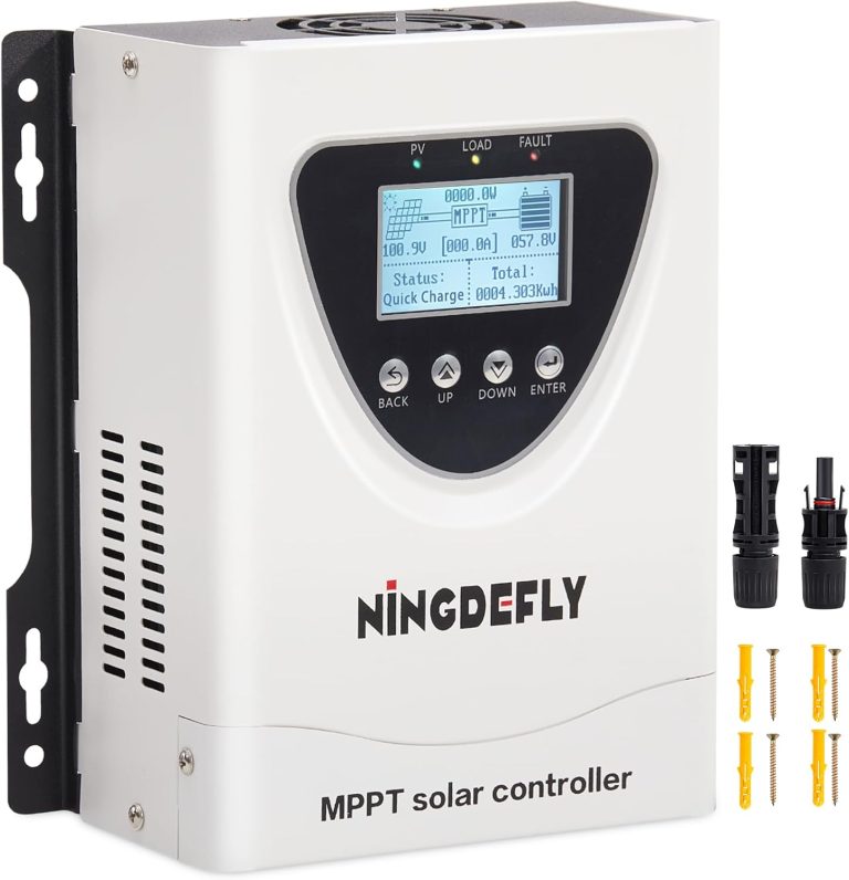 Amazon.com : Ningdefly 60A MPPT Solar Charge Controller 12V 24V 36V 48V Auto, 150V PV Input, LCD Display, Intelligent Regulator for LiFePO4 Gel AGM Flooded Batteries : Patio, Lawn & Garden