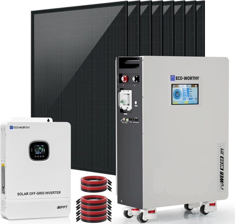 Amazon.com: ECO-WORTHY 10000W Output Complete Off-Grid Solar Panel Kit for Home| 10KW 120V/240V Output Split Phase Inverter| 48V 314Ah16.1kWh High Capacity Energy Storage| 4720 Watts Solar Panel PV : Toys & Games