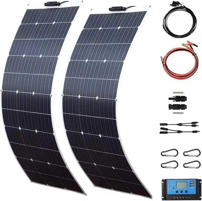 Amazon.com: 800W Flexible Solar Panel wihe Charge Controller 2pcs 400 Watt Flexible Monocrystalline Solar Panel for 12-24V Battery Chargingfor Off-Grid RV Living Camping Campervans Boat : Patio, Lawn & Garden
