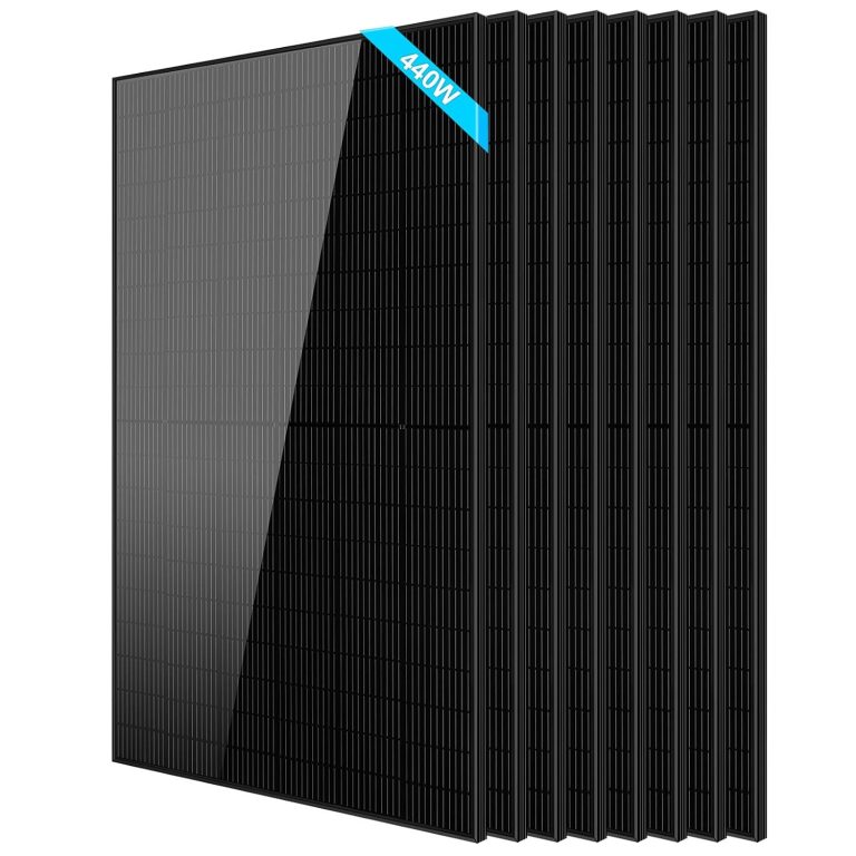 Amazon.com: SUNGOLDPOWER N-Type 440W Solar Panel 8PCS,16BB Monocrystalline Grade A Cell,Black,IP68,for 12V/24V/48Vdc Energy Storage in Home,RV,Farms,on/Off-Grid System UL61730 CEC Listed(3520W) : Patio, Lawn & Garden
