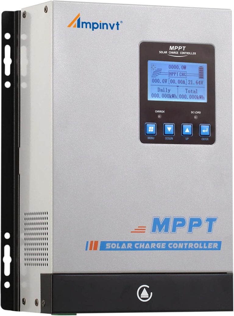 Amazon.com : Ampinvt 80 Amp MPPT Solar Charge Controller 48V 36V 24V 12V Auto, 80A Solar Panel Regulator Max Input Power 1100W-4500W, for AGM Sealed Gel Flooded Lithium Battery : Patio, Lawn & Garden