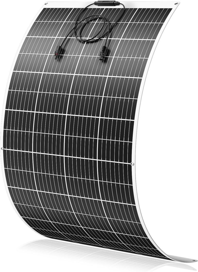 Amazon.com : 300 watt 300w Flexible Solar Panel Bendable for RV roof 23.5 efficient IP68 Waterproof Boat Curved Ultra-Thin Van RV no Drill Marine Off-Grid Flexible : Patio, Lawn & Garden