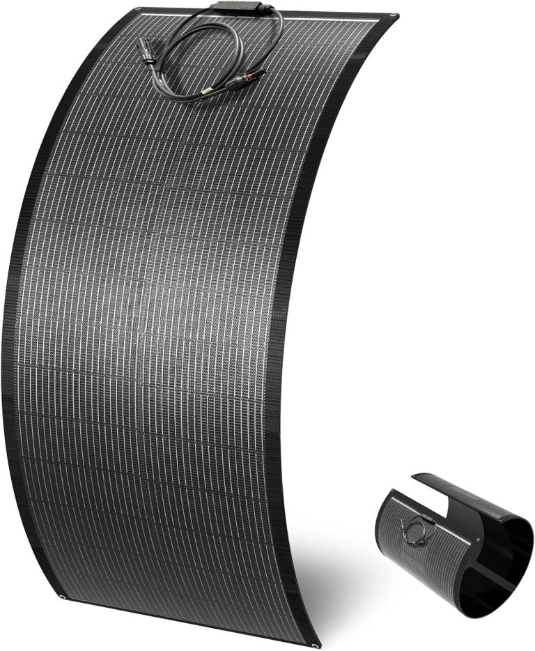 Amazon.com : LETSFAB 100W Flexible Solar Panels, 20BB N-Type Cells, 25.4% Efficiency, Bendable Portable Solar Panel with MC4 Connector and Waterproof Junction Box, AGC Japan ETFE Film Coating : Patio, Lawn & Garden
