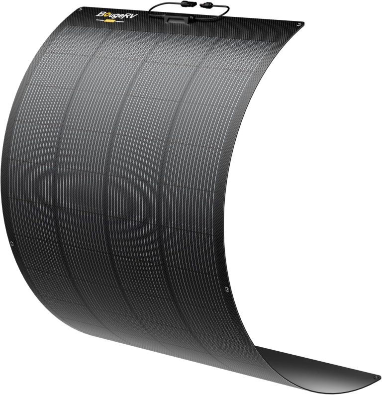 Amazon.com : BougeRV Arch Pro 200 Watts Anti-Shading N-Type Fiberglass Flexible Solar Panel, Portable 24 Volts 16BB Mono Cell 25% High-Efficiency, Compact for RV Camping Home Boat Marine Curve Surface Black : Patio, Lawn & Garden