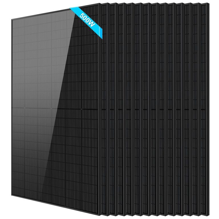 Amazon.com: SUNGOLDPOWER UL61730 500 Watt Monocrystalline Solar Panel 14PCS, Grade A Cell,Whole Black High Efficiency,IP68,for 12V/24V/48Vdc RV,Farms,Parking Lot,On/Off-Grid System CEC listed(14*500W Solar Panel) : Patio, Lawn & Garden