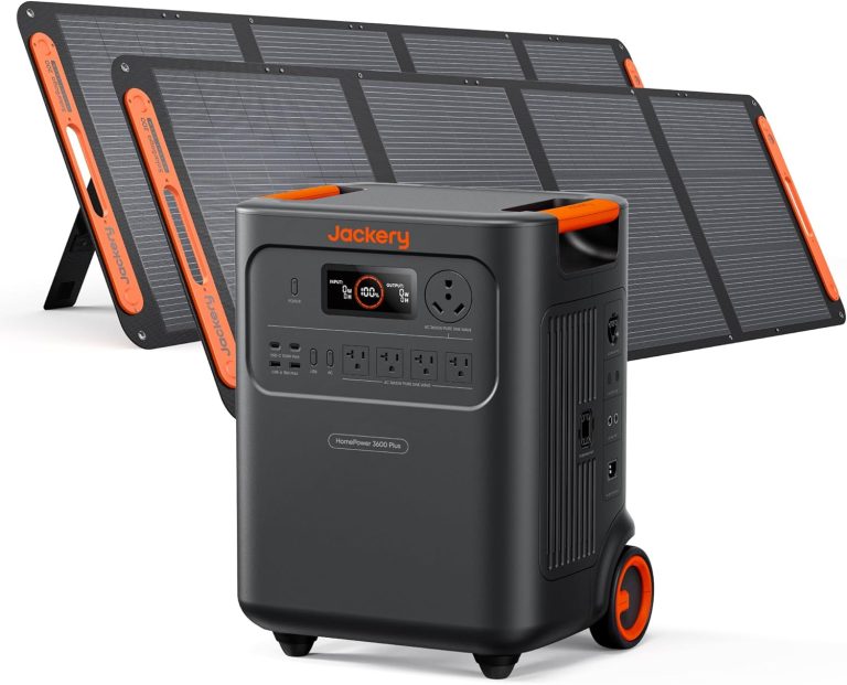 Amazon.com : Jackery HomePower 3600 Plus Portable Power Station with 2x 200W Solar Panels, 3600W AC Output, 3584Wh LFP Solar Generator, Expandable up to 21kWh, Essential Home Backup for Home Use, Emergencies, RV : Patio, Lawn & Garden