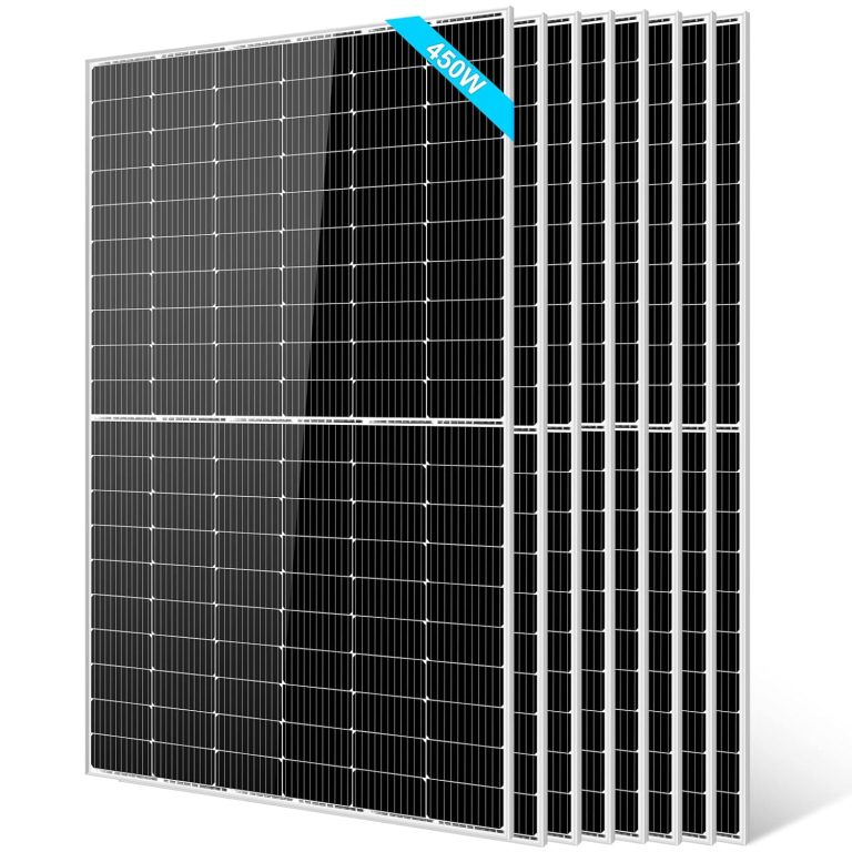 Amazon.com : SUNGOLDPOWER UL 61730 8PCS 450W Solar Panels Monocrystalline,Grade A Solar Cell,Waterproof IP68,High Efficiency Solar Panel On/Off Grid for Charging Station,Household,Cabin,Farm (Total 3600W) : Patio, Lawn & Garden